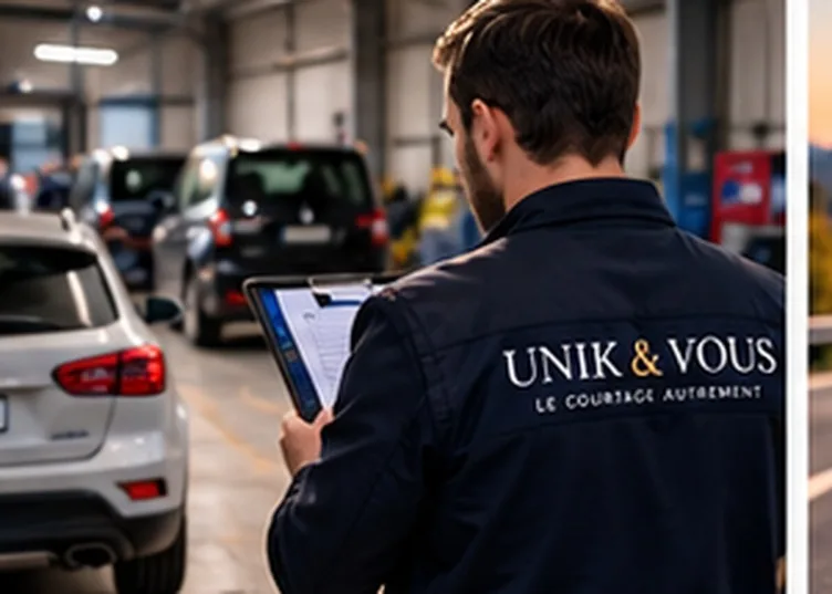 Professionnel travaillant dans un garage automobile
